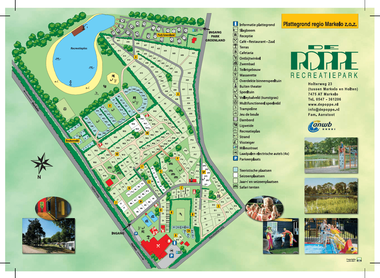 Plattegrond Camping de Poppe